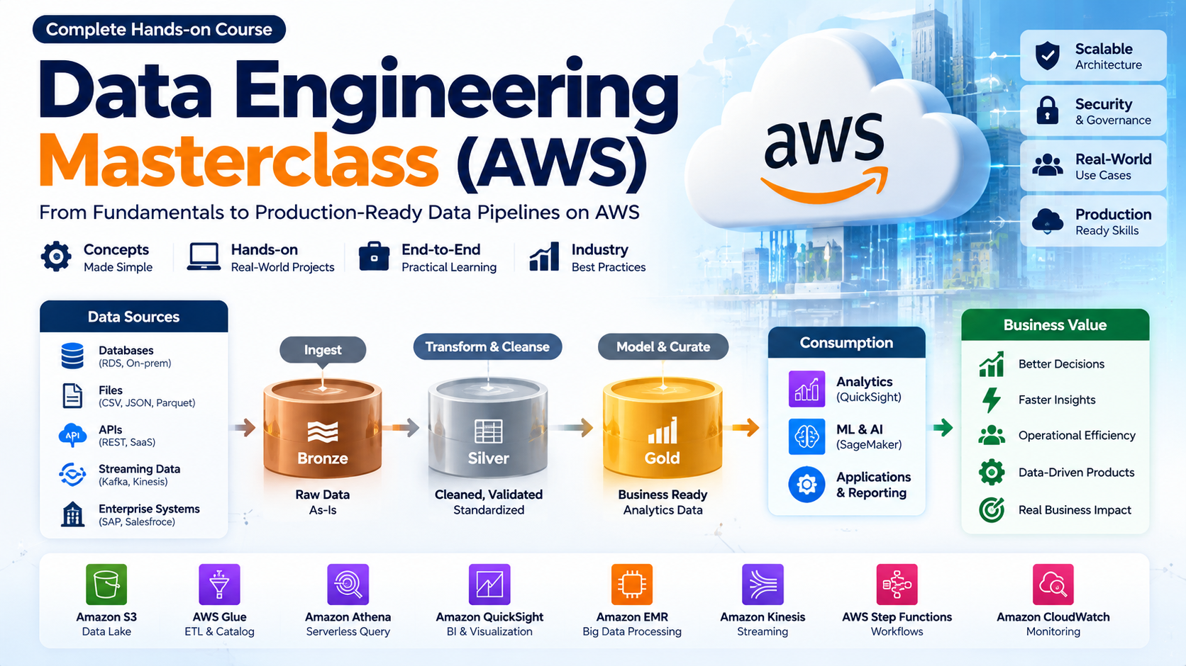 Data Engineering Masterclass (AWS)